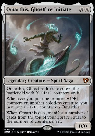 (708) Magic The Gathering Commander Masters: Extras Single: Omarthis, Ghostfire Initiate Holo Mythic