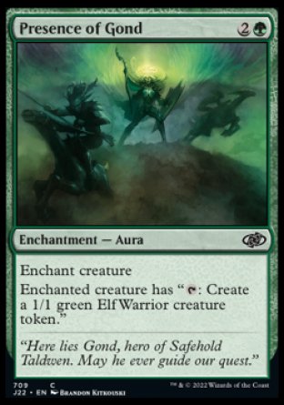 (709) Magic The Gathering Jumpstart 2022 Single: Presence of Gond Common
