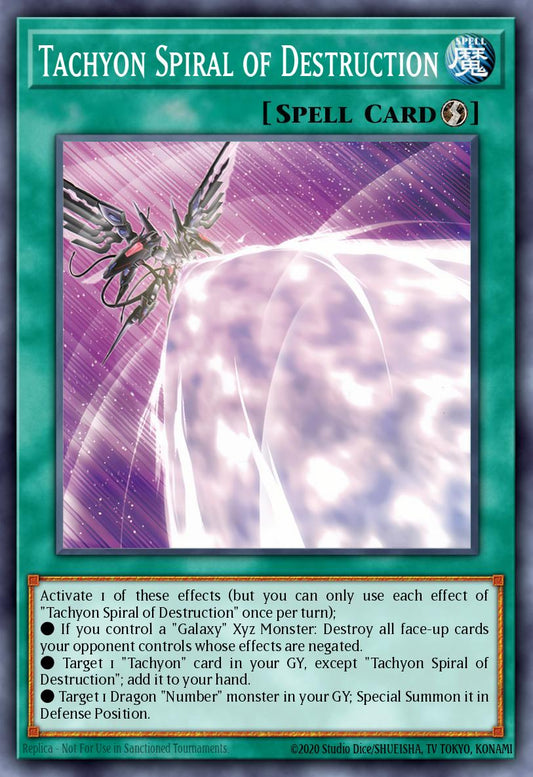 (015) YuGiOh TCG MZTM: Maze of the Master Single: Tachyon Spiral of Destruction  Rare