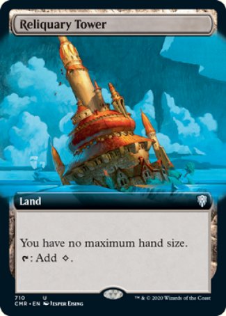 (710/361) Magic The Gathering Commander Legends: Extras Single: Reliquary Tower (V.2) Uncommon