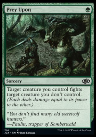 (710) Magic The Gathering Jumpstart 2022 Single: Prey Upon Common