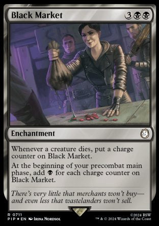 (711) Magic The Gathering Universes Beyond: Fallout: Extras Single: Black Market (V.2) Rare