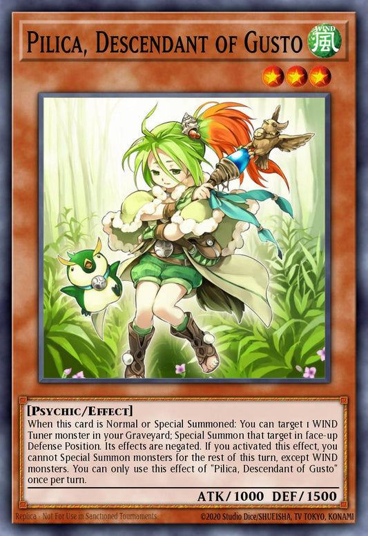 (029) YuGiOh TCG PRIO: Primal Origin Single: Pilica, Descendant of Gusto  Super Rare