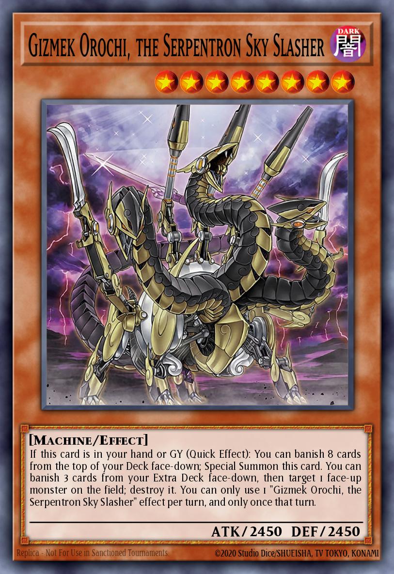 (114) YuGiOh TCG MP20: 2020 Tin of Lost Memories Mega Pack Single: Gizmek Orochi, the Serpentron Sky Slasher Ultra Rare