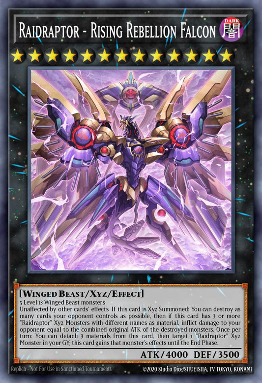 (045) YuGiOh TCG PHNI: Phantom Nightmare Single: Raidraptor - Rising Rebellion Falcon (V.1 - Ultra Rare)  Ultra Rare