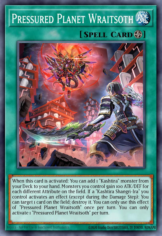 (073) YuGiOh TCG RA02: 25th Anniversary Rarity Collection II Single: Pressured Planet Wraitsoth (V.3 - Secret Rare)  Secret Rare