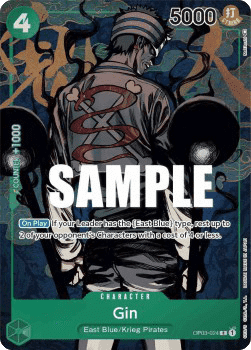 (024) One Piece TCG OP03: Pillars of Strength Single: Gin (OP03-024) (V.2) Alternate Art