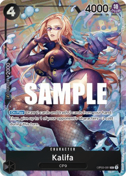 (081) One Piece TCG OP03: Pillars of Strength Single: Kalifa (OP03-081) (V.2) Alternate Art
