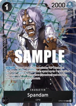(086) One Piece TCG OP03: Pillars of Strength Single: Spandam (OP03-086) (V.2) Alternate Art