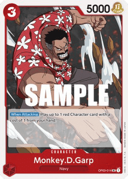 (014) One Piece TCG OP03: Pillars of Strength Single: Monkey.D.Garp (OP03-014) Uncommon