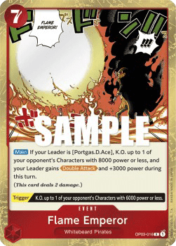 (016) One Piece TCG OP03: Pillars of Strength Single: Flame Emperor (OP03-016) Rare