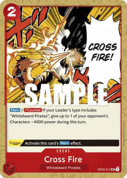 (017) One Piece TCG OP03: Pillars of Strength Single: Cross Fire (OP03-017) Uncommon