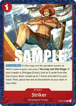 (020) One Piece TCG OP03: Pillars of Strength Single: Striker (OP03-020) Common