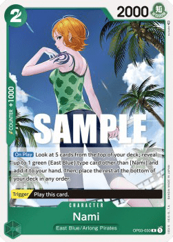 (030) One Piece TCG OP03: Pillars of Strength Single: Nami (OP03-030) Rare