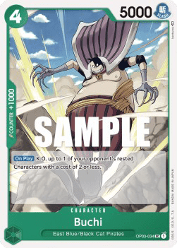 (034) One Piece TCG OP03: Pillars of Strength Single: Buchi (OP03-034) Uncommon