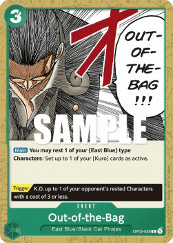 (036) One Piece TCG OP03: Pillars of Strength Single: Out-of-the-Bag (OP03-036) Common