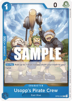 (042) One Piece TCG OP03: Pillars of Strength Single: Usopp's Pirate Crew (OP03-042) Common