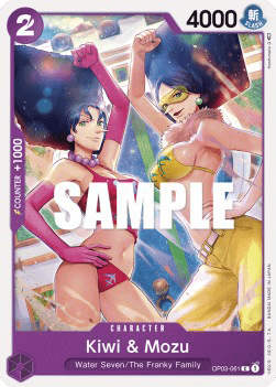(061) One Piece TCG OP03: Pillars of Strength Single: Kiwi & Mozu (OP03-061) Common