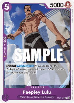 (067) One Piece TCG OP03: Pillars of Strength Single: Peepley Lulu (OP03-067) Uncommon