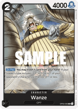 (093) One Piece TCG OP03: Pillars of Strength Single: Wanze (OP03-093) Uncommon