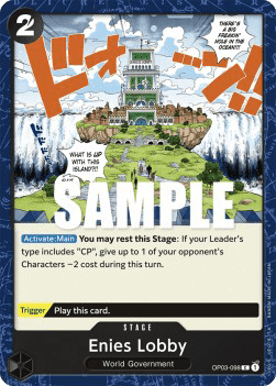 (098) One Piece TCG OP03: Pillars of Strength Single: Enies Lobby (OP03-098) Common