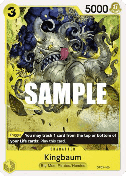 (100) One Piece TCG OP03: Pillars of Strength Single: Kingbaum (OP03-100) Common