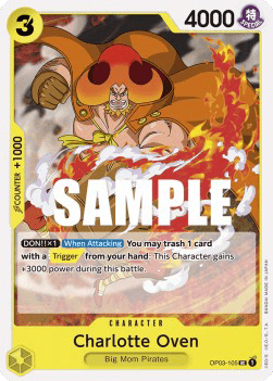 (105) One Piece TCG OP03: Pillars of Strength Single: Charlotte Oven (OP03-105) Uncommon