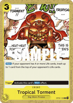 (120) One Piece TCG OP03: Pillars of Strength Single: Tropical Torment (OP03-120) Common