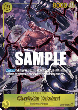 (123) One Piece TCG OP03: Pillars of Strength Single: Charlotte Katakuri (OP03-123) (V.2) Alternate Art