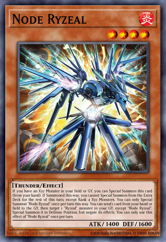 (437) YuGiOh TCG MP25: 2025 Mega-Pack Tin Single: Node Ryzeal  Common