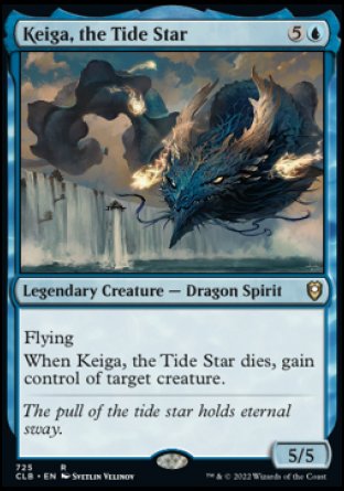 (725) Magic The Gathering Commander Legends: Battle for Baldur's Gate: Extras Single: Keiga, the Tide Star Rare