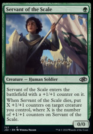 (727) Magic The Gathering Jumpstart 2022 Single: Servant of the Scale Common