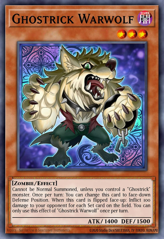 (023) YuGiOh TCG PRIO: Primal Origin Single: Ghostrick Warwolf  Common