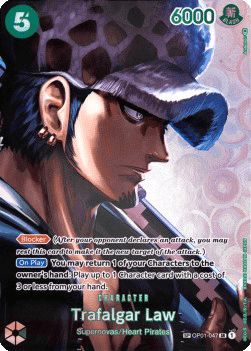 (OP01-047) One Piece TCG OP04: Kingdoms of Intrigue Single: Trafalgar Law (OP01-047) Special Rare