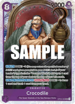 (060) One Piece TCG OP04: Kingdoms of Intrigue Single: Crocodile (OP04-060) (V.1) Super Rare
