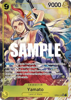 (112) One Piece TCG OP04: Kingdoms of Intrigue Single: Yamato (OP04-112) (V.2) Alternate Art