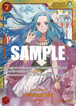 (118) One Piece TCG OP04: Kingdoms of Intrigue Single: Nefeltari Vivi (OP04-118) (V.1) Secret Rare