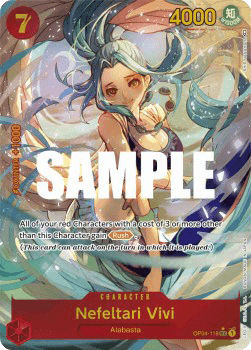 (118) One Piece TCG OP04: Kingdoms of Intrigue Single: Nefeltari Vivi (OP04-118) (V.2) Alternate Art
