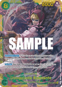 (119) One Piece TCG OP04: Kingdoms of Intrigue Single: Donquixote Rosinante (OP04-119) (V.1) Secret Rare