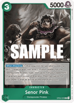 (026) One Piece TCG OP04: Kingdoms of Intrigue Single: Senor Pink (OP04-026) Rare