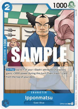 (042) One Piece TCG OP04: Kingdoms of Intrigue Single: Ipponmatsu (OP04-042) Common