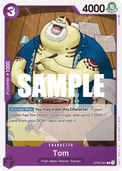(061) One Piece TCG OP04: Kingdoms of Intrigue Single: Tom (OP04-061) Common