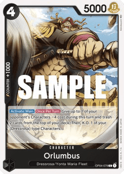(079) One Piece TCG OP04: Kingdoms of Intrigue Single: Orlumbus (OP04-079) Common