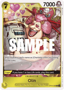 (099) One Piece TCG OP04: Kingdoms of Intrigue Single: Olin (OP04-099) Rare
