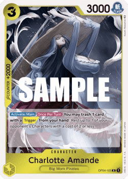 (105) One Piece TCG OP04: Kingdoms of Intrigue Single: Charlotte Amande (OP04-105) Rare