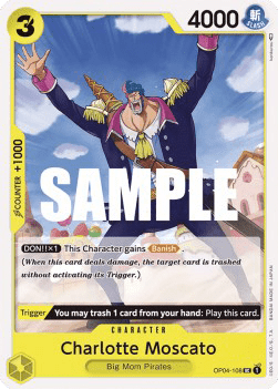 (108) One Piece TCG OP04: Kingdoms of Intrigue Single: Charlotte Moscato (OP04-108) Uncommon