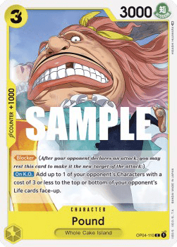 (110) One Piece TCG OP04: Kingdoms of Intrigue Single: Pound (OP04-110) Common