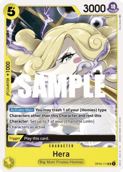 (111) One Piece TCG OP04: Kingdoms of Intrigue Single: Hera (OP04-111) Uncommon
