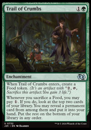 (732) Magic The Gathering Foundations Jumpstart Single: Trail of Crumbs Uncommon