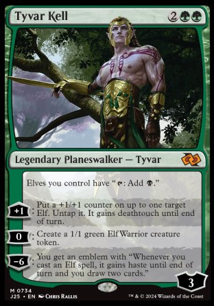 (734) Magic The Gathering Foundations Jumpstart Single: Tyvar Kell Mythic